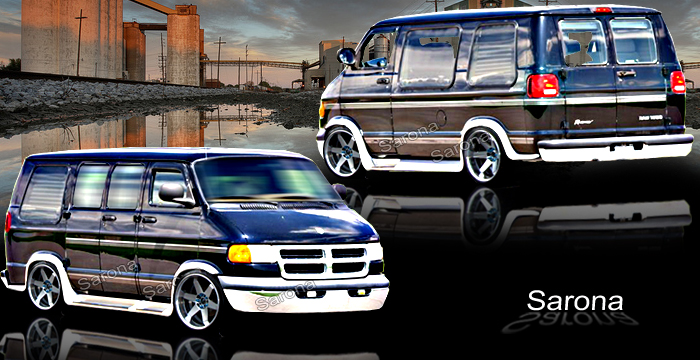 Custom Dodge Van  Running Boards (1993 - 2003) - $1350.00 (Manufacturer Sarona, Part #DG-001-SB)